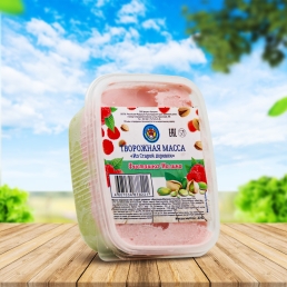 Масса творожная "Из Старой Деревни" фисташка-малина 225гр
