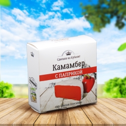 Сыр мягкий с белой плесенью Камамбер с паприкой 100гр