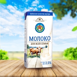 Молоко питьевое ультрапастеризованное 2,5% 1л
