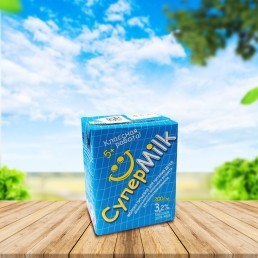 Молоко для дошкольного и школьного возраста "СуперМилк" 3,2% 200гр т/пак